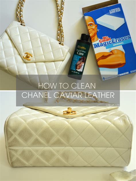 clean chanel caviar leather|How to Remove Stains from Chanel Cav.